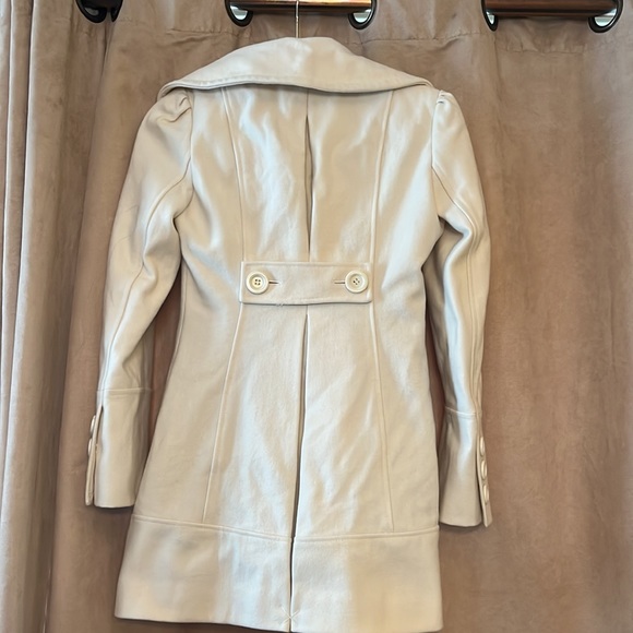 Marvin Richards women’s Wool coat. Off white with buttons , size small - Picture 8 of 15